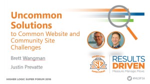 Uncommon Solutions to Common Website and Community Site Challenges - First Slide